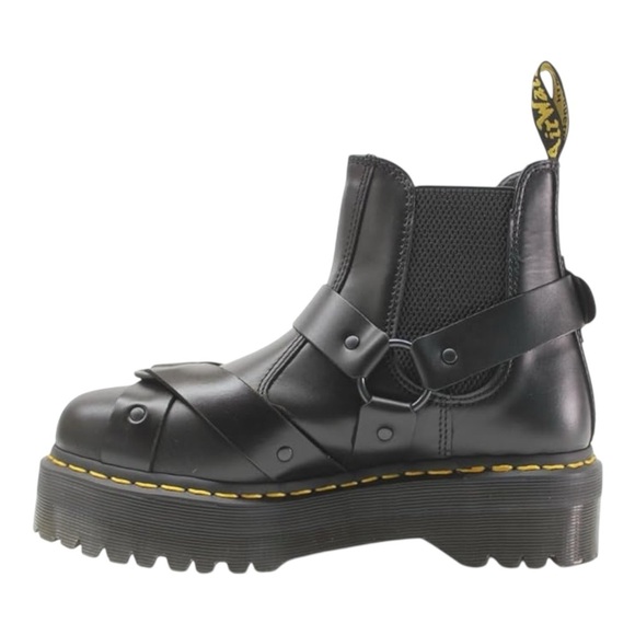 Dr. Martens Unisex 2976 Quad Harness Paris Leather Boots - Picture 4 of 9